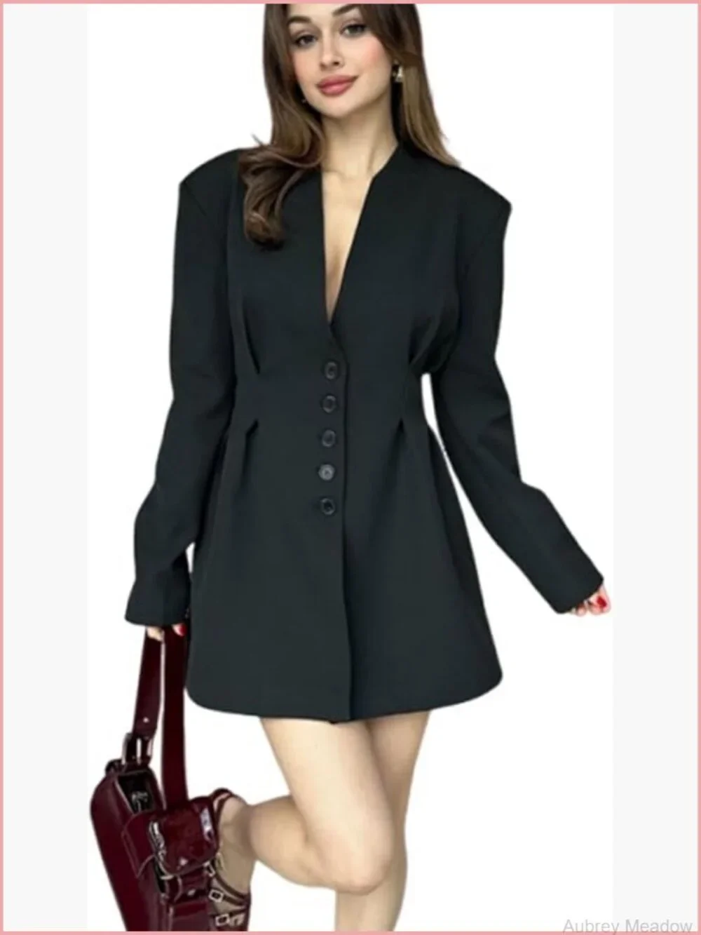 Single Breasted Blazer Business Casual Work Suit Jacket